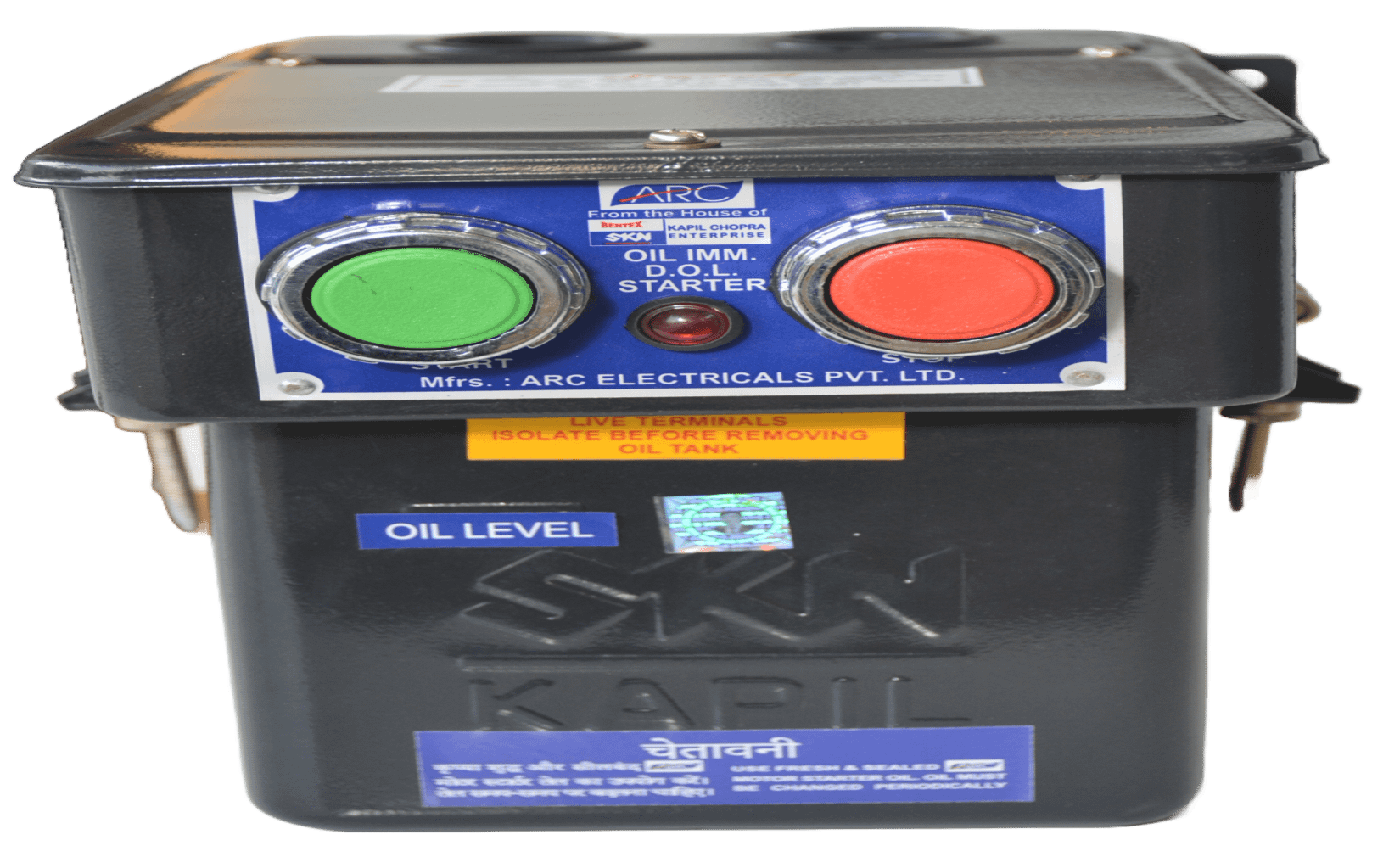 SINGLE PHASE DIRECT ON LINE OIL IMMERSED MOTOR STARTER TYPE BOI (SP